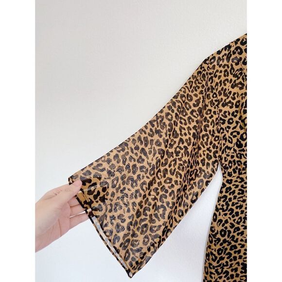 Michelle Mason 100% silk Long sleeve Plunge Gown - Picture 10 of 14